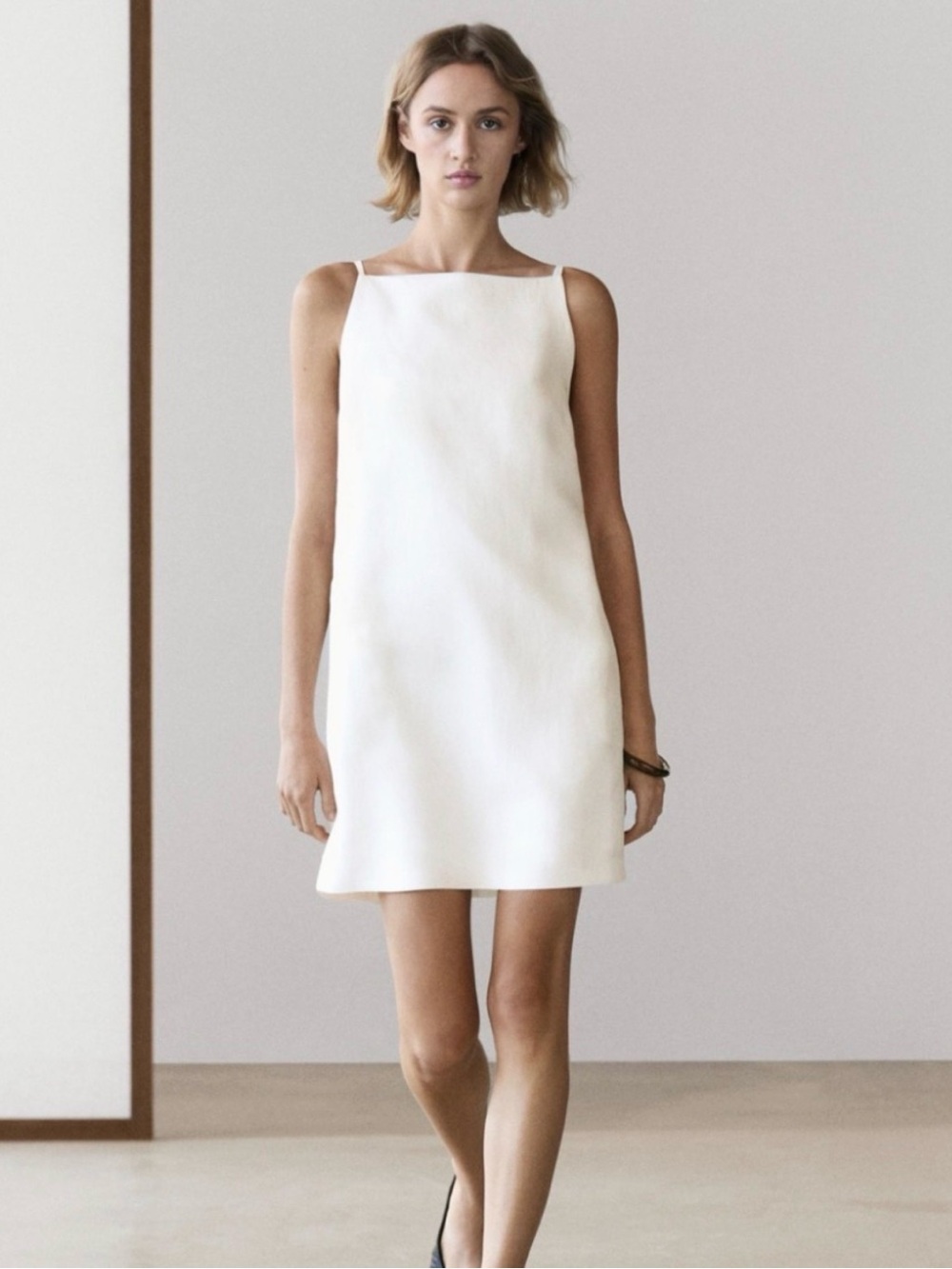 NWT Massimo Dutti Linen-blend Mini Dress US 8